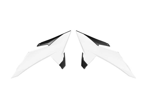 [RTECH-R-CVKTMBNNR25] RTech Radiator Shrouds for KTM SX/SX-F & XC/XC-F Models (2024 to 2026) - (White / Black)