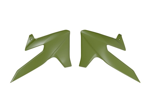 [RTECH-R-CVTRIVN0025] RTech Radiator Shrouds for Triumph TF 250-X & 450-RC (2024-2025) - (Green)