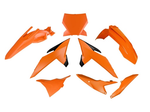 [RTECH-R-KITKTM-OEM-885] RTech Replica Plastic Kit for KTM SX 85 (2025-2026) - 6 PCS - (Orange/Black)