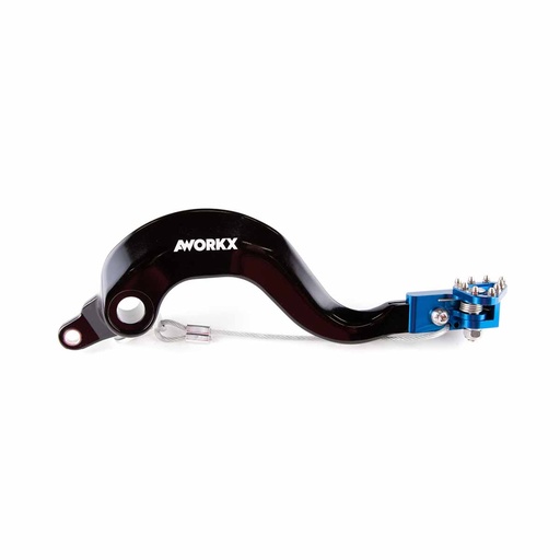[XGRIP-AW-20049] AWORKX Rear Brake Pedal for Yamaha YZ 125 & 250 (2005-2023) - (Blue/Black)