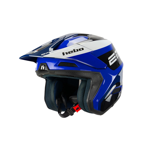 [HEBO-HC1080A-LG] Hebo Trials Helmet with Electric Motion Logo - Factory Team Edition - LG - (Blue)
