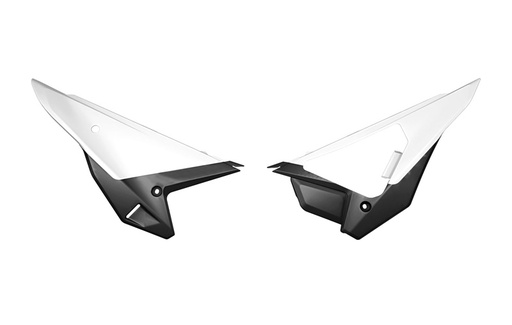 [RTECH-R-FICRFBNNR26] RTech Revolution Side Panels for Honda CRF-R, RWE & RX (2025-2026) - (White/Black)