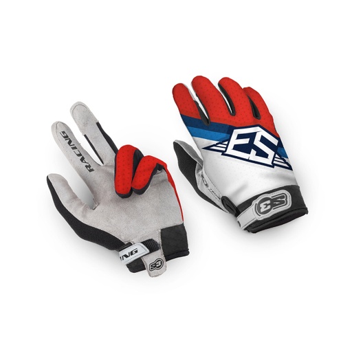 [S3-ROIG-R-XXL] S3 Rock Racing Gloves - Nanofront Grip Palm - 2XL - (Red)