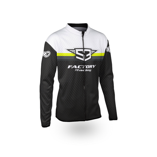 [S3-IG3-BF-S] S3 Lightweight Riding Jacket - Small - (Black/Fluorescent Yellow)